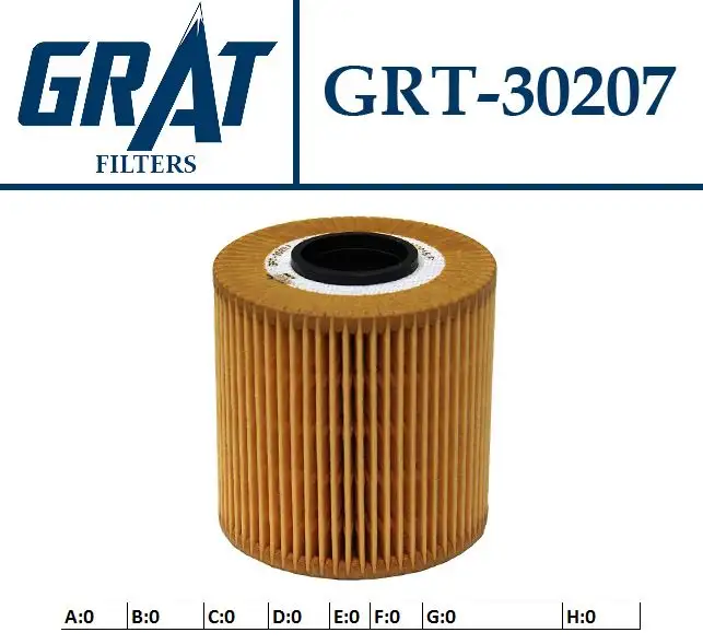 GRAT 30207 Yağ Filtresi 11421709514 resmi