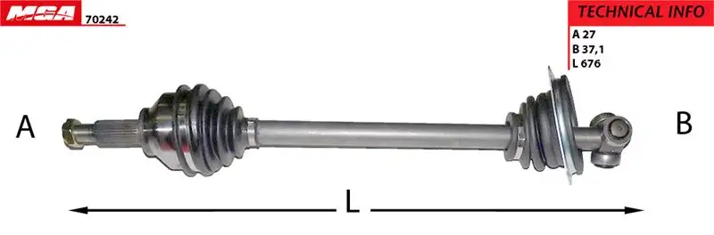 MGA 70242 Ön Aks (Sol) 8200334338 resmi