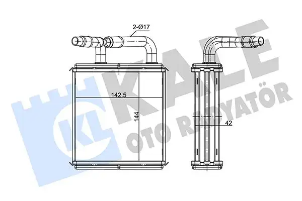 KALE 352160 Kalorifer Radyatörü 971234A000 resmi