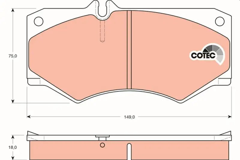 TRW GDB317 Ön Fren Balatası resmi