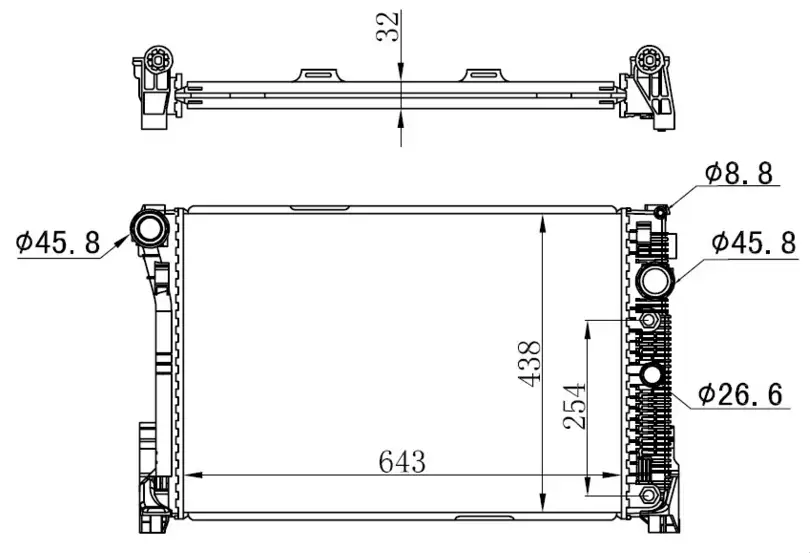ORIS BME119032 Radyatör 2045001203 resmi