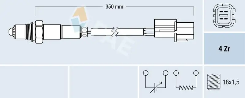 FAE 77343 Oksijen Sensörü 96428810 resmi