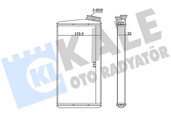 KALE 370555 Kalorifer Radyatörü 7421395999 resmi