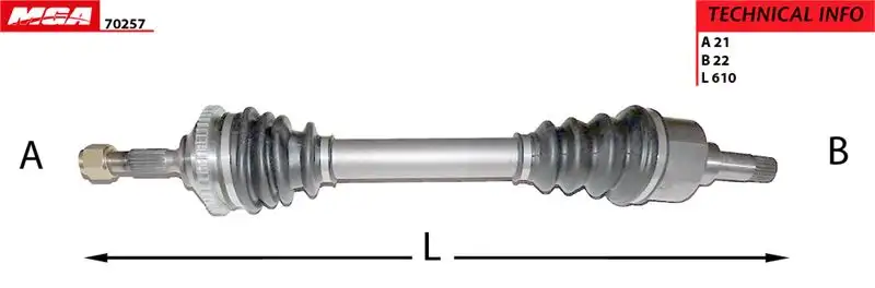 MGA 70257 Ön Aks (Sol) 32723C resmi