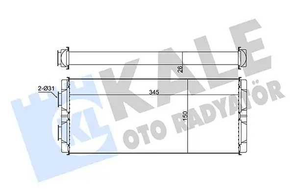 KALE 346605 Kalorifer Radyatörü A0008303420 resmi