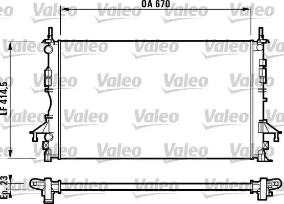 VALEO 732827 Radyatör resmi