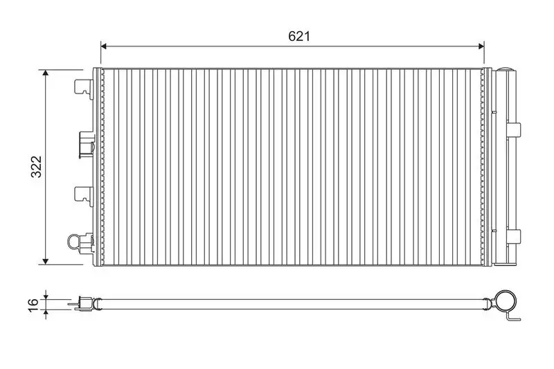VALEO 814178 Klima Radyatörü 921008028R resmi