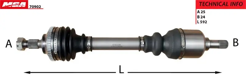 MGA 70902 Ön Aks (Sol) 3272EZ resmi