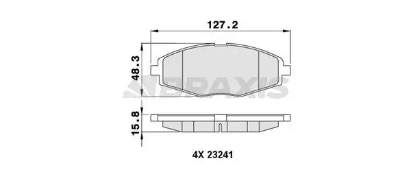 BRAXIS AA0042 Ön Fren Balatası resmi