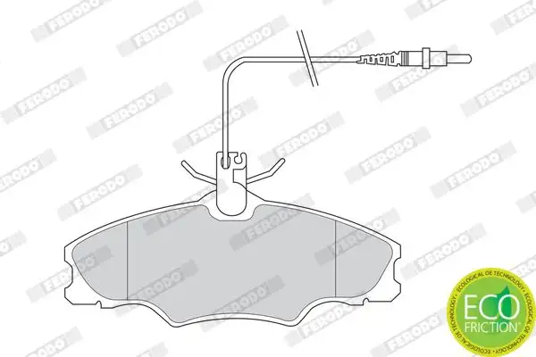 FERODO FDB1062 Ön Fren Balatası 425268 resmi