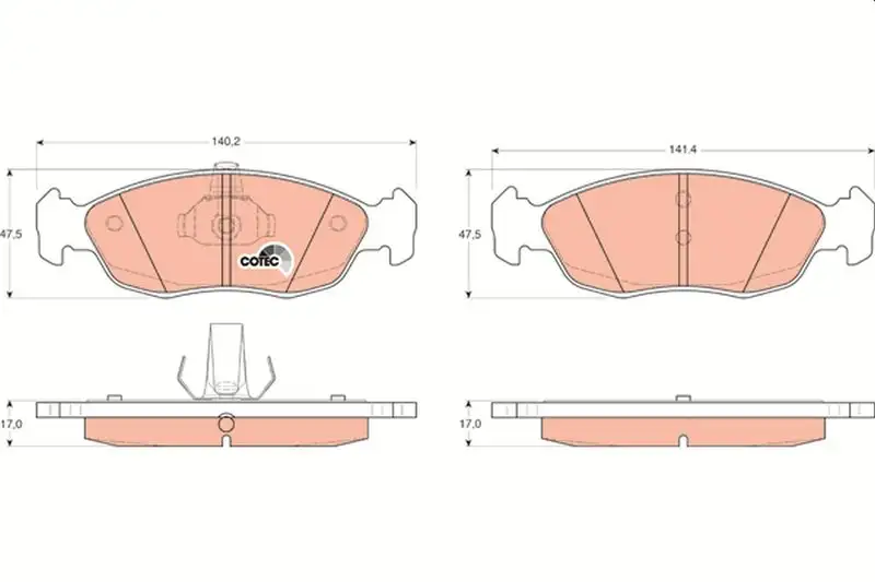 TRW GDB1322 Ön Fren Balatası resmi