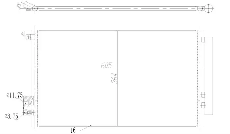 MGA 82256 Klima Radyatörü 51887906 resmi