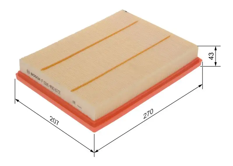 BOSCH F026400672 Hava Filtresi JX619601AA resmi