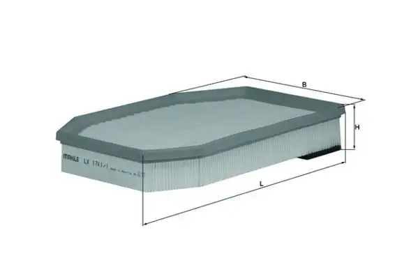 MAHLE LX1741/1 Hava Filtresi 13717605436 resmi