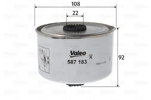 VALEO 587183 Yakıt Filtresi WJI500020 resmi