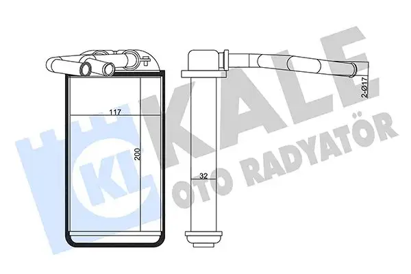 KALE 358645 Kalorifer Radyatörü 79110S73A01 resmi