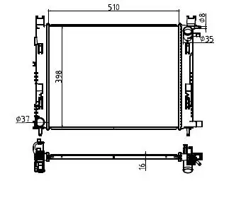 MGA 80402 Radyatör 214107326R resmi