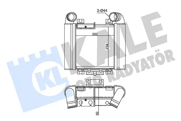 KALE 350760 Turbo Radyatörü 2819042760 resmi