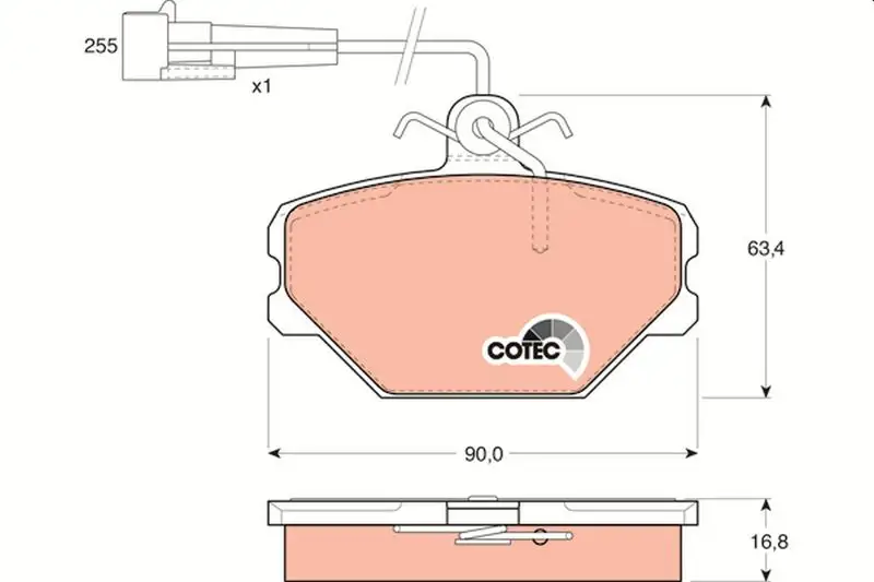 TRW GDB833 Ön Fren Balatası resmi