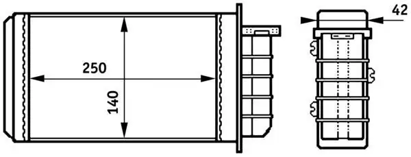 MAHLE AH148000S Kalorifer Radyatörü resmi