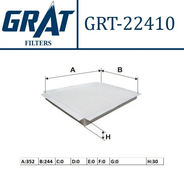 GRAT 22410 Polen Filtresi 1688300018 resmi