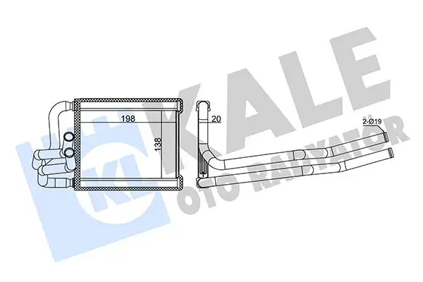 KALE 355140 Kalorifer Radyatörü 971381J000 resmi