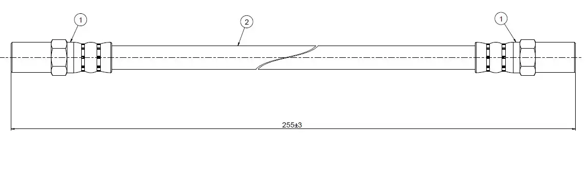 CAVO C800234A Arka Fren Hortumu 2108350608 resmi