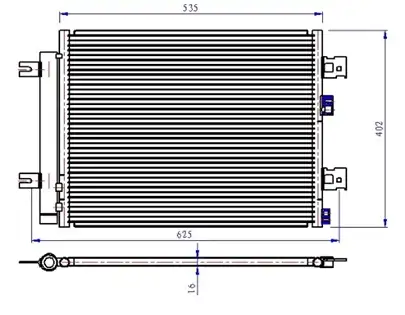 ORIS CDC257016 Klima Radyatörü 921007794R resmi