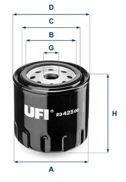 UFI 23.425.00 Yağ Filtresi resmi