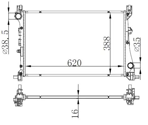 ORIS BFI049016 Radyatör 52052220 resmi