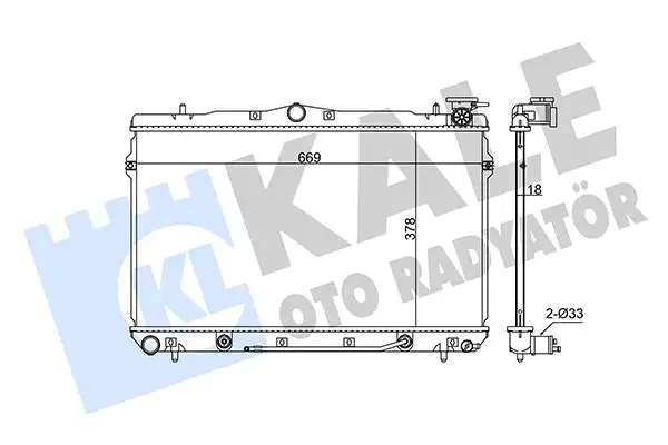 KALE 342310 Radyatör 2531029700 resmi