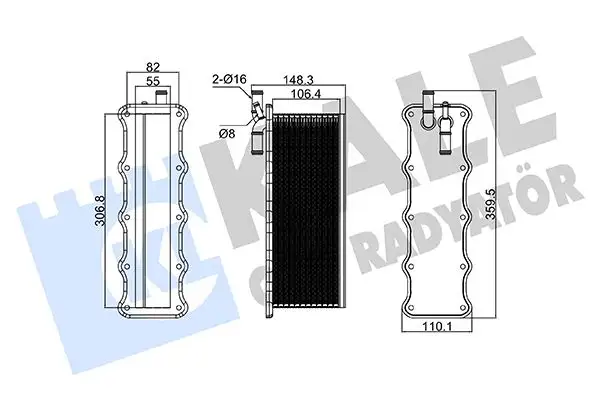 KALE 360710 Turbo Radyatörü 04E145749F resmi