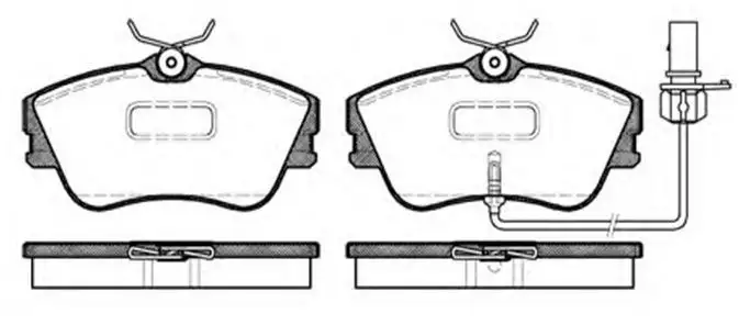 MGA 55211 Ön Fren Balatası 7D0698151G resmi