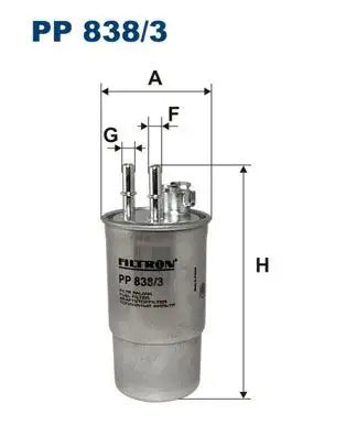 FILTRON PP838/3 Yakıt Filtresi resmi