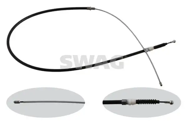 SWAG 30936349 El Fren Halatı (Arka) 6R0609721C resmi