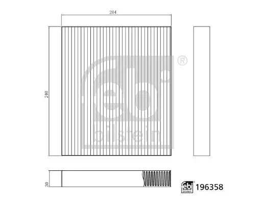 FEBI 196358 Polen Filtresi 1303390300 resmi
