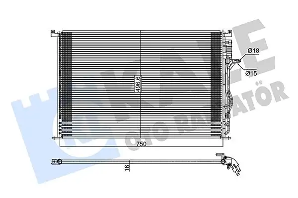 KALE 342940 Klima Radyatörü resmi