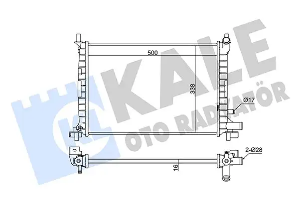 KALE 342275 Radyatör resmi