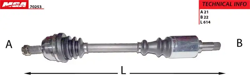 MGA 70253 Ön Aks (Sol) 3272W8 resmi