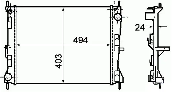 ORIS MRN382023 Radyatör 8200138738 resmi