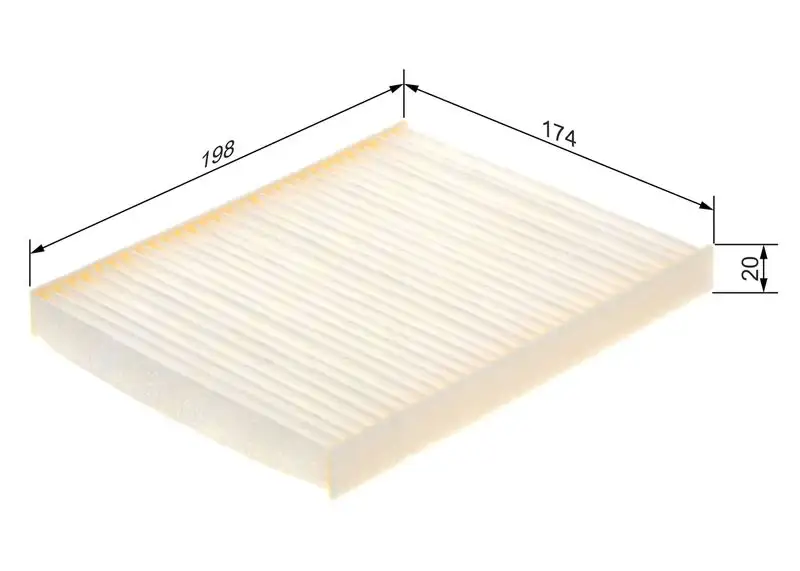 BOSCH 1987435128 Polen Filtresi TD8661P11 resmi