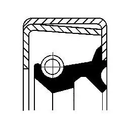 CORTECO 01012016B (82012016) Yağ Keçesi 02383480 resmi