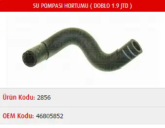 MASTER M2856 Devirdaim Hortumu 46805852 resmi