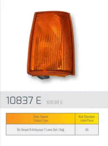 FARBA 10837D Sinyal Lambası (Sol) 7700682926 resmi