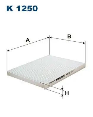 FILTRON K1250 Polen Filtresi 971331P000 resmi