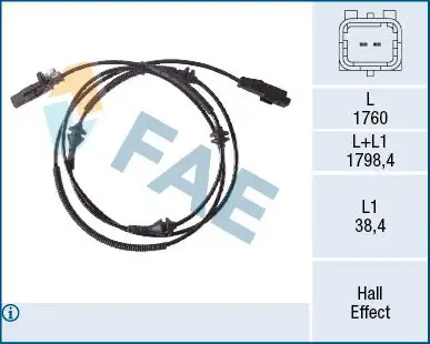 FAE 78518 ABS Hız Sensörü (Arka) 4545G7 resmi