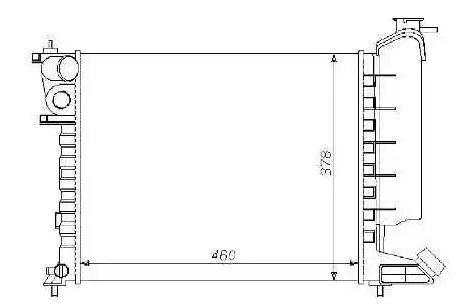 MGA 80144 Radyatör 1301J8 resmi