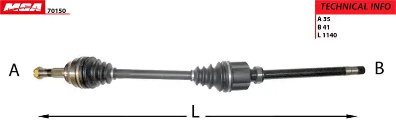 MGA 70150 Ön Aks (Sağ) 1349785080 resmi