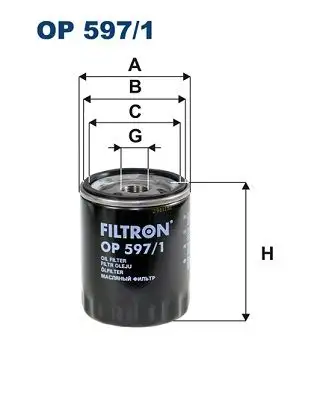 FILTRON OP597/1 Yağ Filtresi resmi