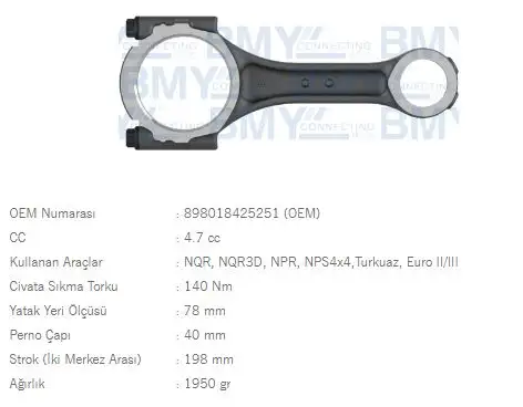 BMY 0402 Biyel Kolu 894391791151 resmi